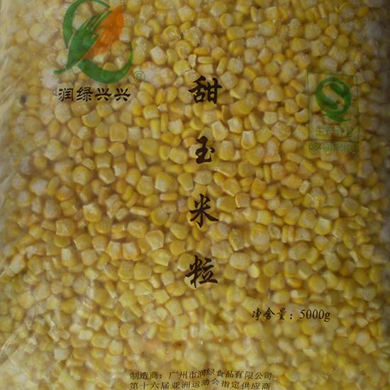 冷凍蔬菜玉米粒，潤綠食品